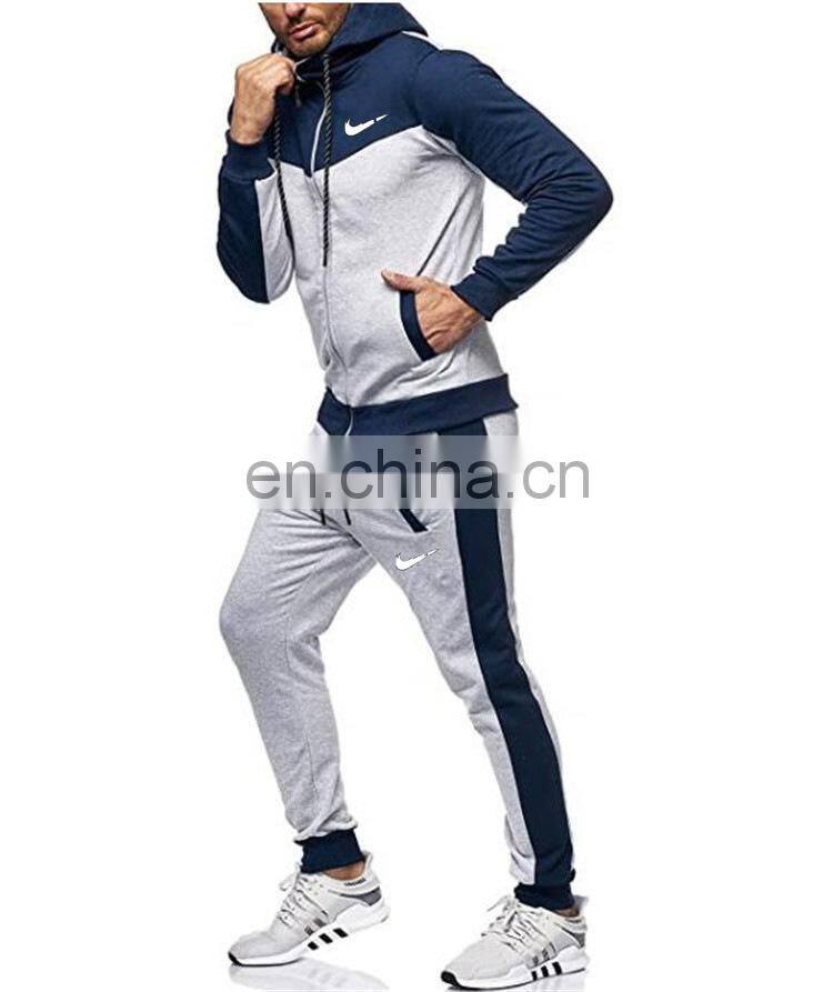 2021 foreign trade autumn and winter outdoor sports suit large size men's casual loose two-piece men's jogging suit