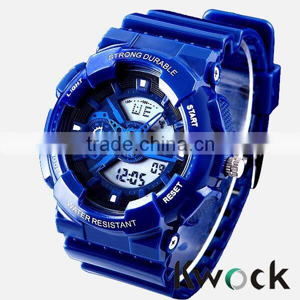 High Quality Sport Digital Silicone Watch with Quartz Movement and Made of Plastic Case Reach 3ATM Water Resistance