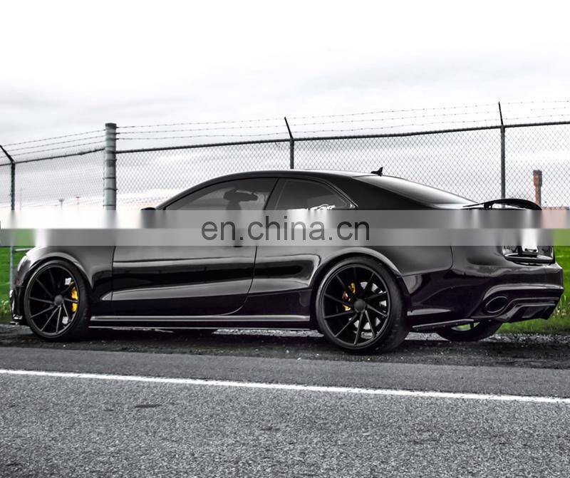 Runde Original Car Carbon Fiber Material Body Parts Front Rear Lip Side Skirt For 2012-2016 Audi RS5 Body Kit