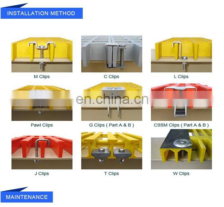 Frp grp molded fiberglass grating for swimming pool gutter grating