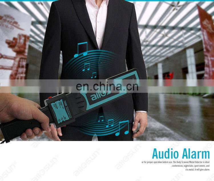 ALLOSUN TS95 Security Metal Detector Security Hand Held Metal Detector Body Scanner with Adjustable Sensitivity Body Search