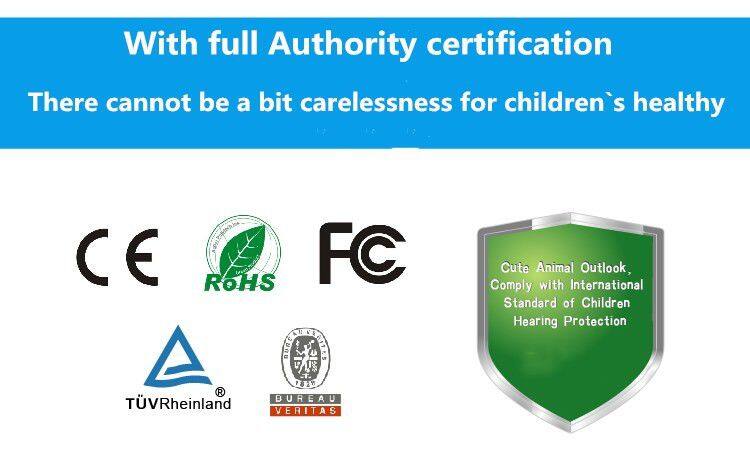 Factory price wired stereo cartoon plush children panda headband headphone