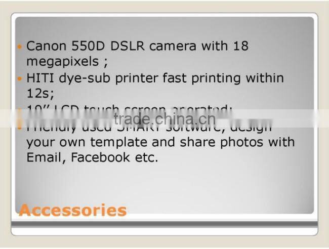 2014 New Touch Screen PhotoBooth For Wedding & Party Events