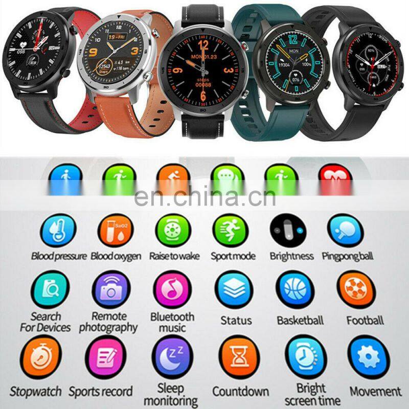 IP68 Waterproof Smart Watch DT78 With Call Reminder Heart Rate Monitor Smart Watch With Leather Strap
