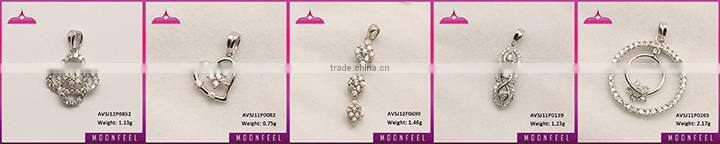 hollow out pendants with aaa c.z. white