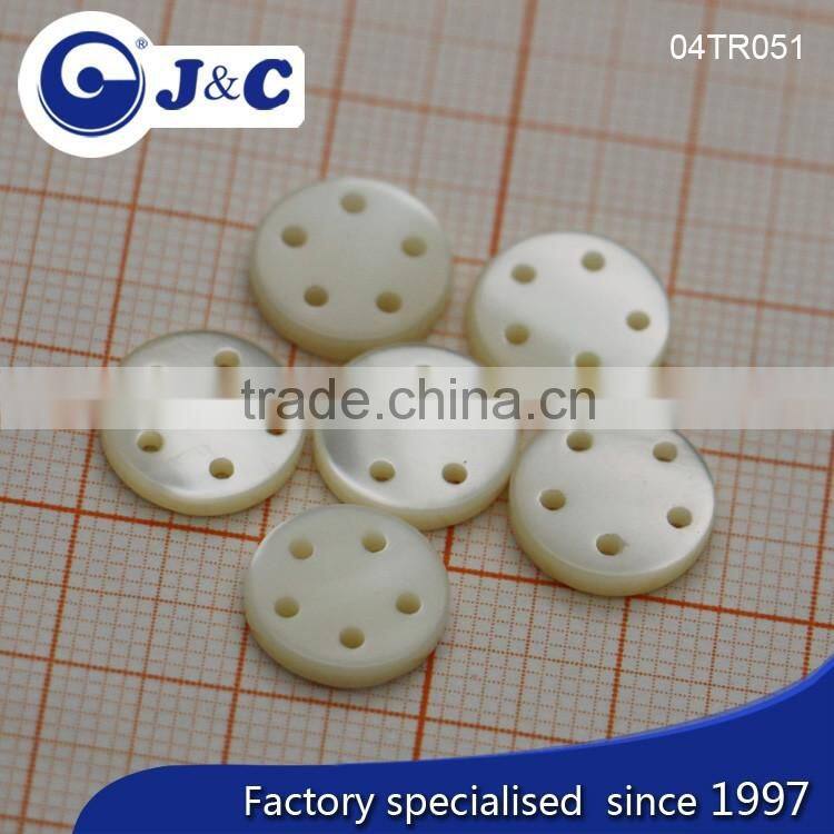 J&C 5 holes Trocas shell buttons for fashion shirt.TR051,052
