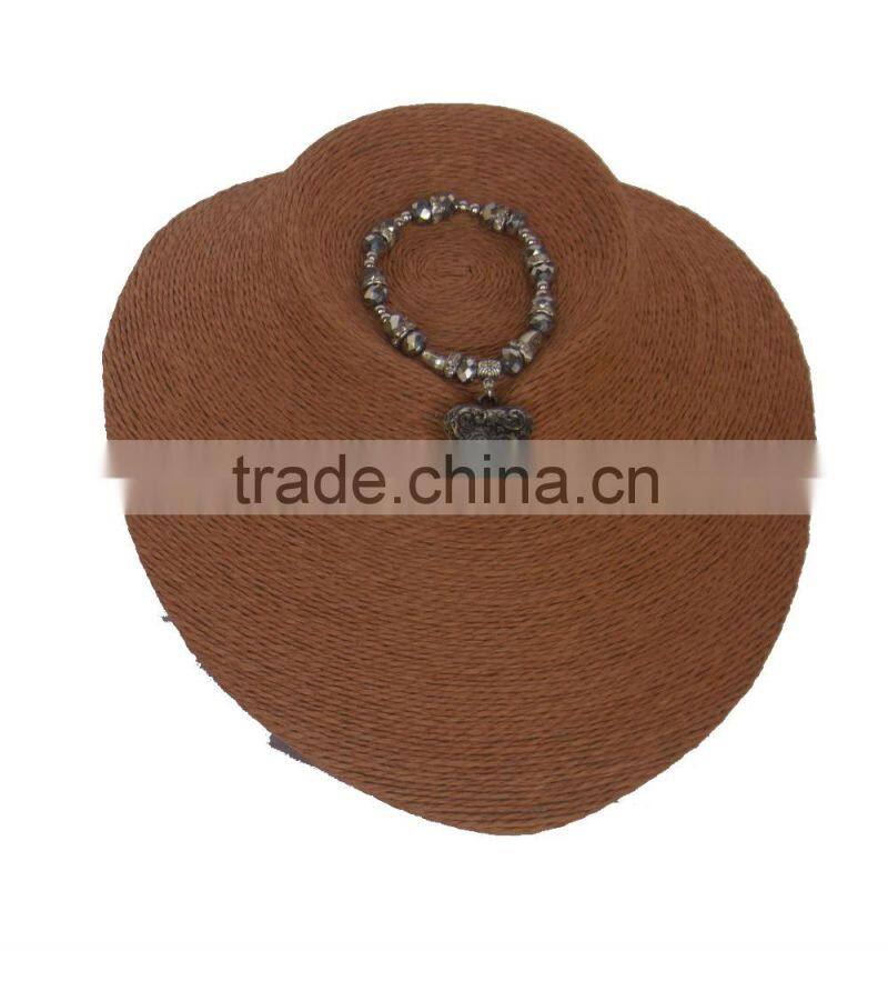 wholesale top beauty wood and cloth necklace chain bust and statues for jewelry display counter and store A-6
