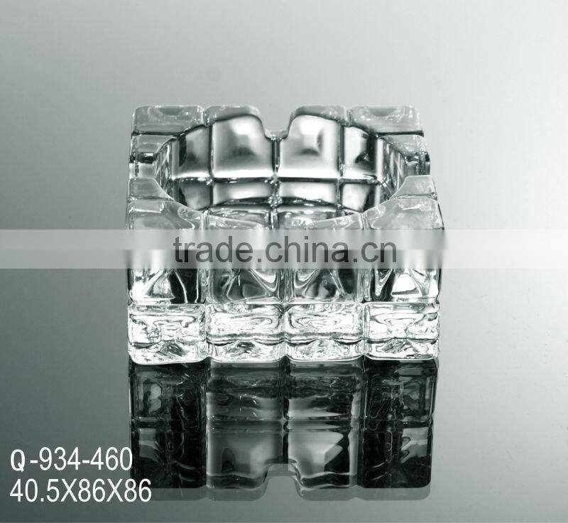High Quality Round Clear Glass Cigar Ashtray