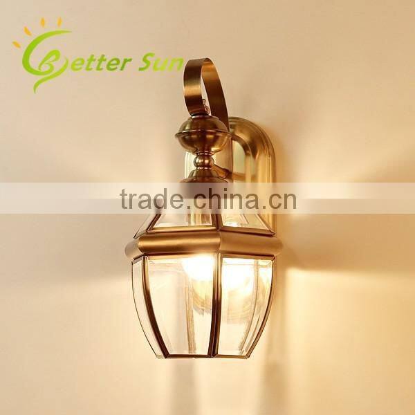 Aluminum Lantern Outdoor Solar Wall Light 110V/Exterior Lighting Fixture