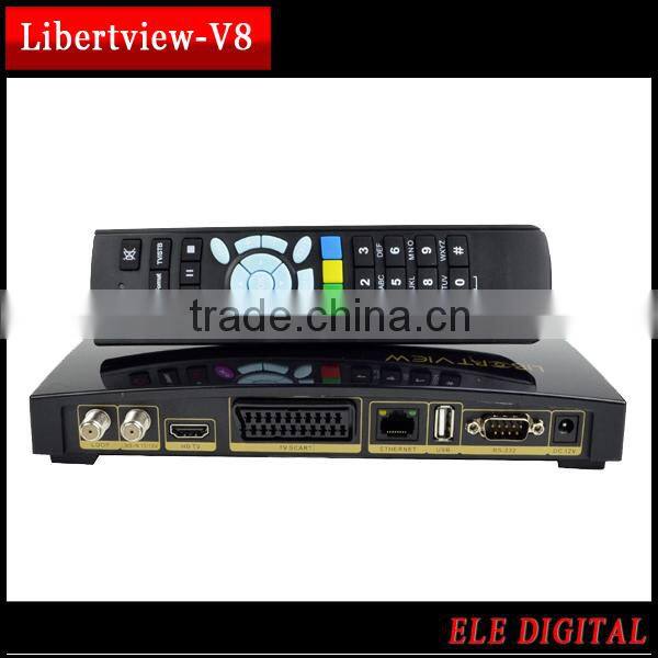 Full HD 1008P satellite receiver dvb-s2 mpeg4 receiver hd Dual-core libertview V8