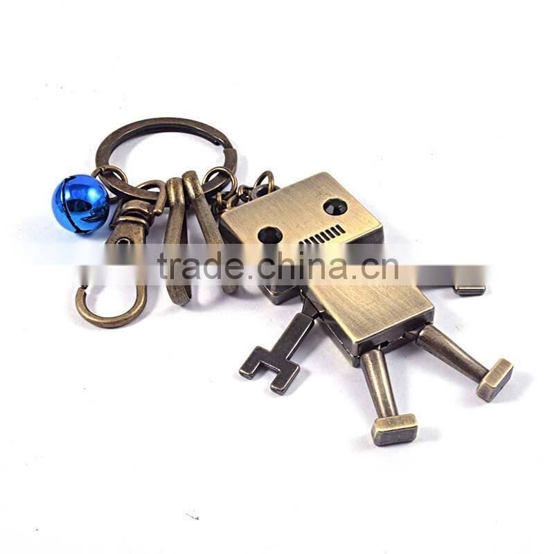 Hot sale fashion costom robot key chain custom christmas keychain