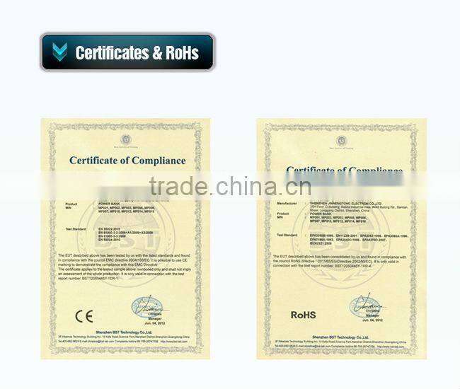 High capacity+dual output rechargeable external battery charger with LED Light, MP019