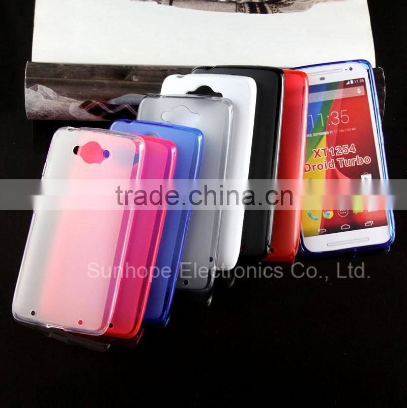 Wholesale soft TPU pudding mobile cell phone case for Motorola Droid Turbo XT1254