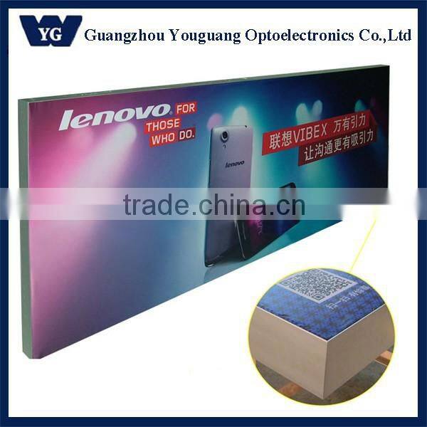 3P cloth print stretched fabric graphic light box, indoor shop lighting box, decorative light boxes