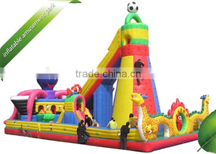 Corlourful inflatable fun city for sale,amusement park for kids,fun inflatables