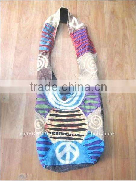 Nepal Stone Wash Cotton Handbag