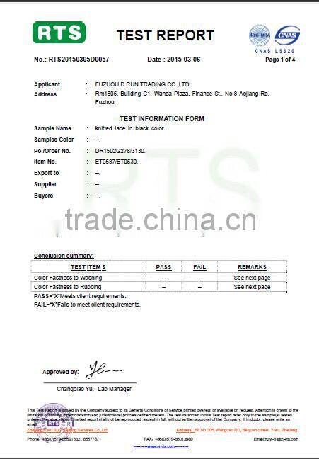 textronic elastic lace band for lingerie and underwear