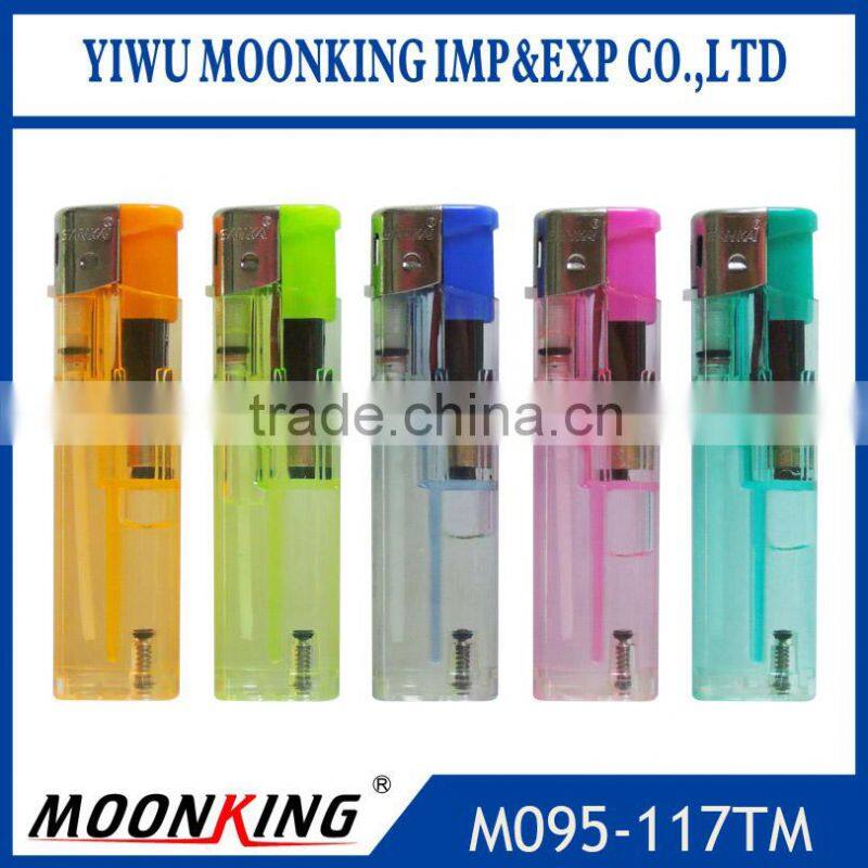 Best quality electric lighter transparent recharge lighter cheap lighter price