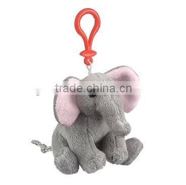 wholesale elephant keychain/plush elephant metal keychain/plush elephant keychain