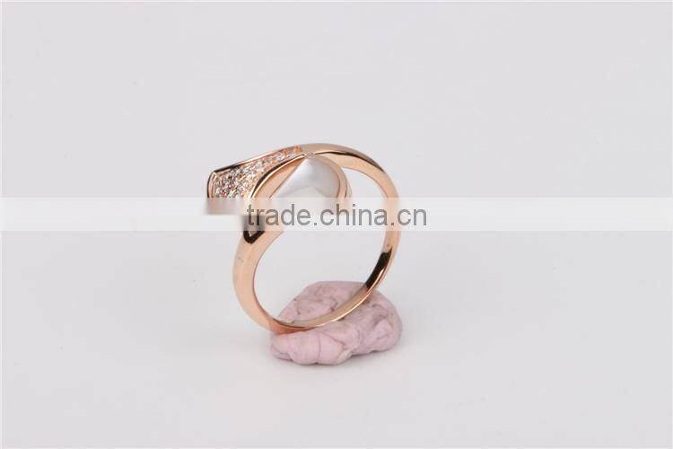 latest gold ring designs shell diamond 18 karat gold rings