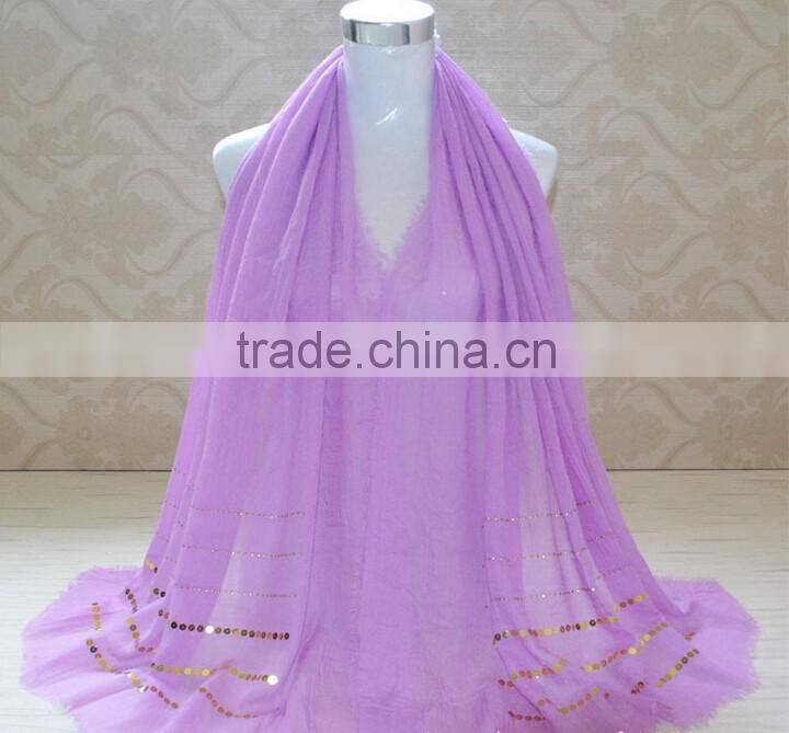 Wholesale Tassel Cotton Rhinestone Sequin Glitter Hijab