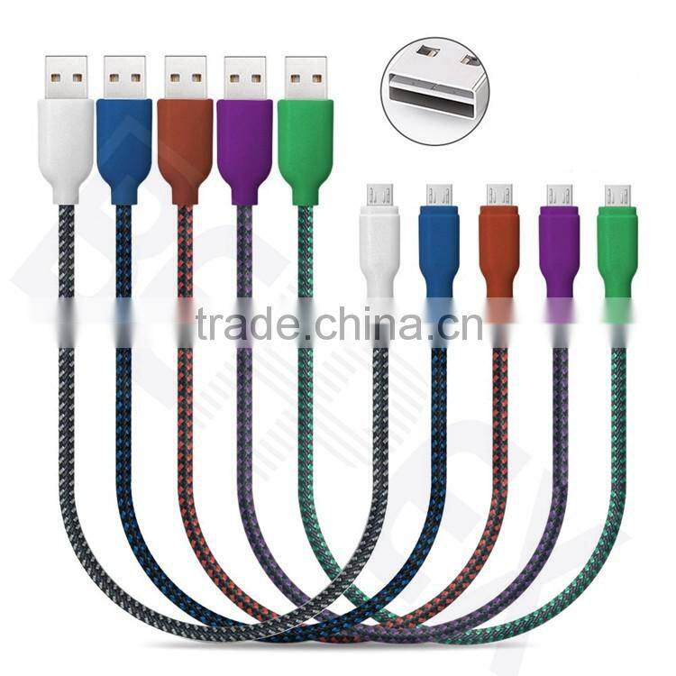 2016 Latest Design Fast Charge 24AWG Phone Micro USB 2.0 Data Cable