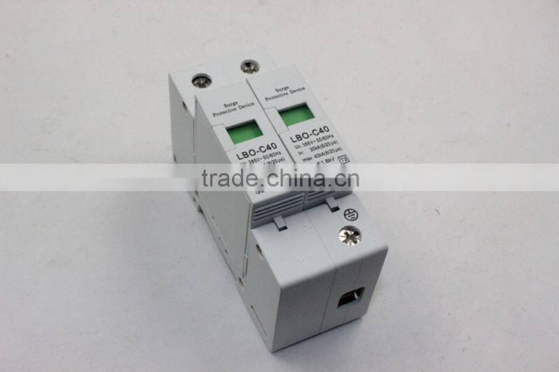 alibaba china SPD 220V 40KA 3P Modular lightning power surge protector 802.3af