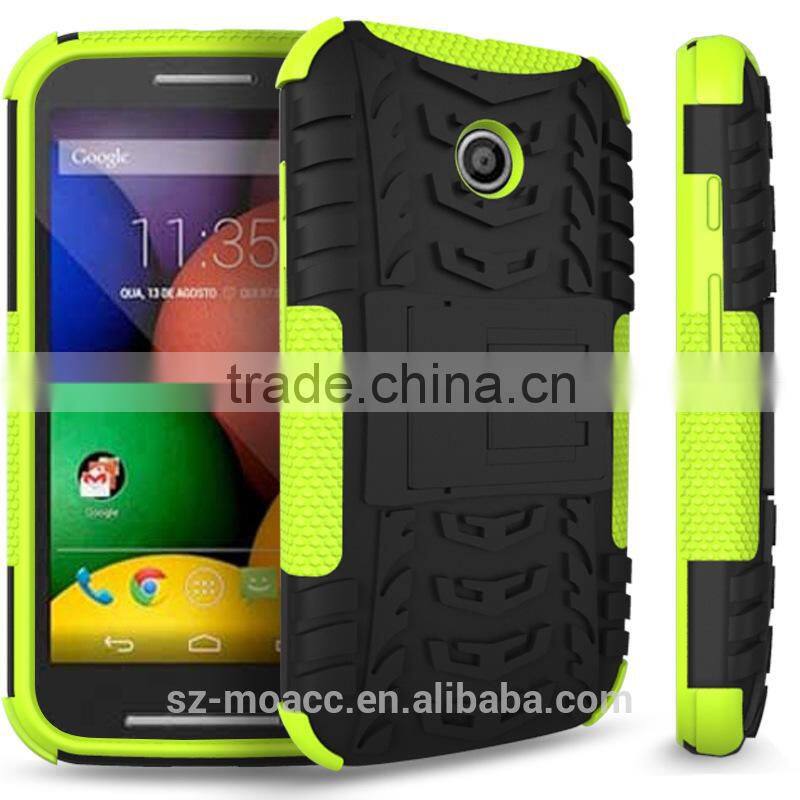 2 in 1 pc tpu stand mobile phone case for for motorola xt1022