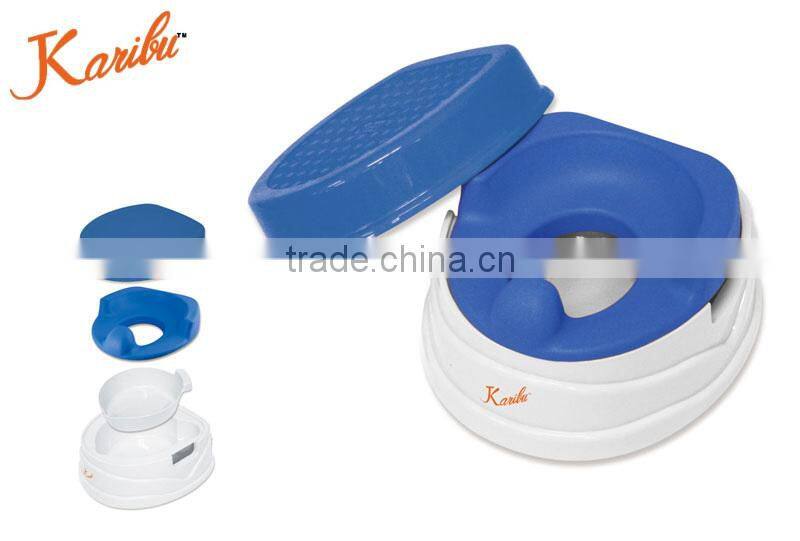 PM3328 New design colorful plastic step potty trainer baby toilet seat/baby product with step stool