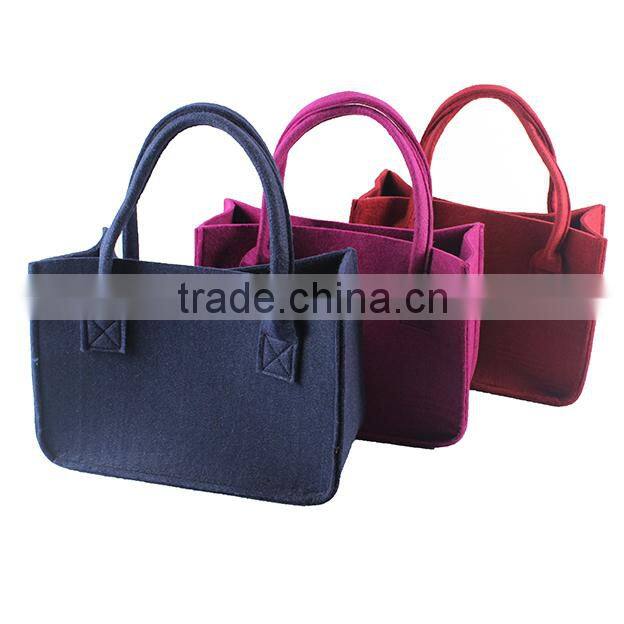 Factory custom felt bag felt tote bag felt shopping bag