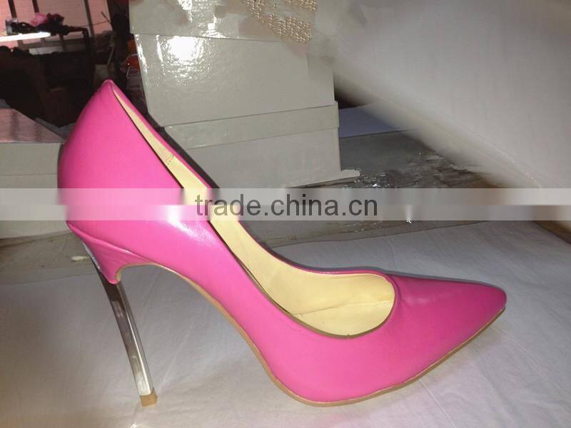 China women shoes factory 2016 high heels silver metal heels logo free change color allowed factory direct sexy stiletto shoes