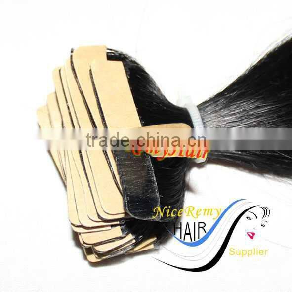 human hair brazilian virgin hair wholesale skin weft tape remy curly tape hair extensions