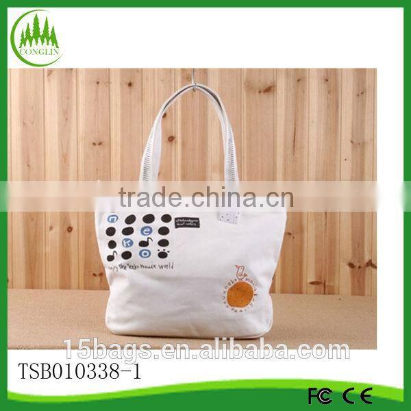 New product for 2014 fashion latest cute women canvas packaging bags