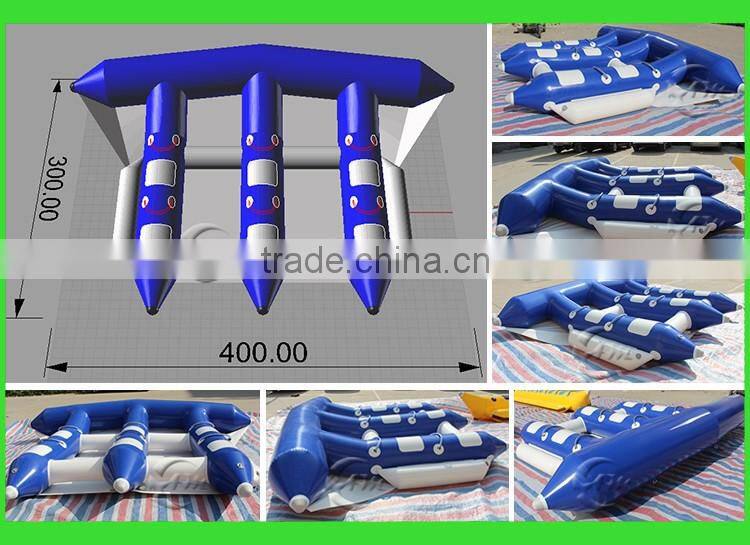 Cheap inflatable raft fishing boat for sale inflatable flying fish tube towable