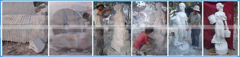 hand carved marble table with statue base