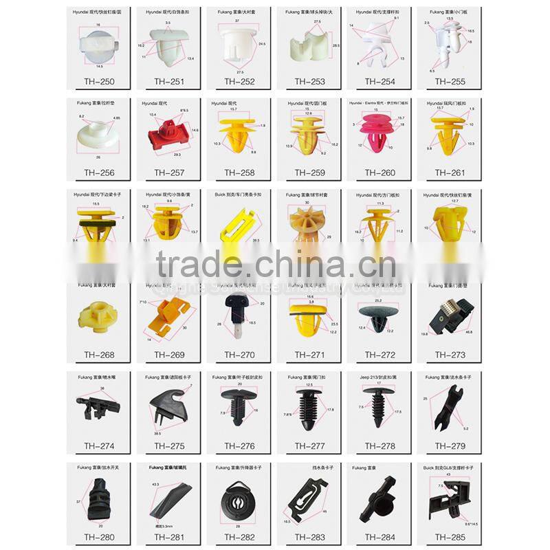 auto car plastic clipsand car fasteners used Germany car windows