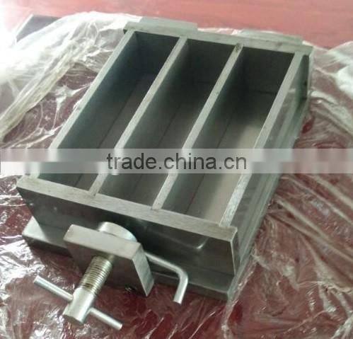 40*40*160mm Steel Three Gang Cement Mortar Prism Test Mould
