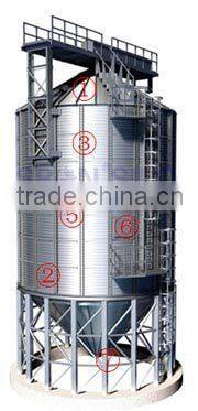 SRON ISO Certified Soybean Meal Storage Steel Silo with Screw Discharging Auger