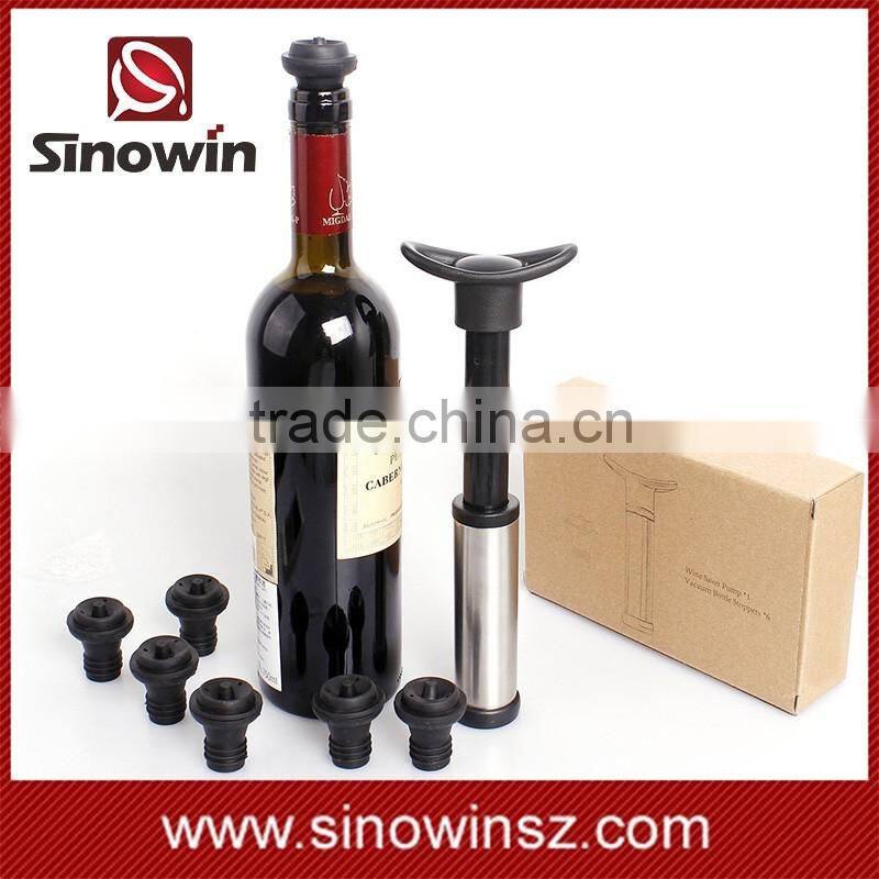 Red wine vacuum stopper wolesale wine saver stopper