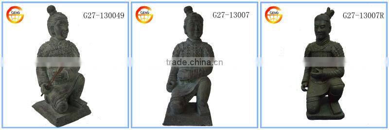 19'' Standing Chinese resin Soldiers, garden warrior sale