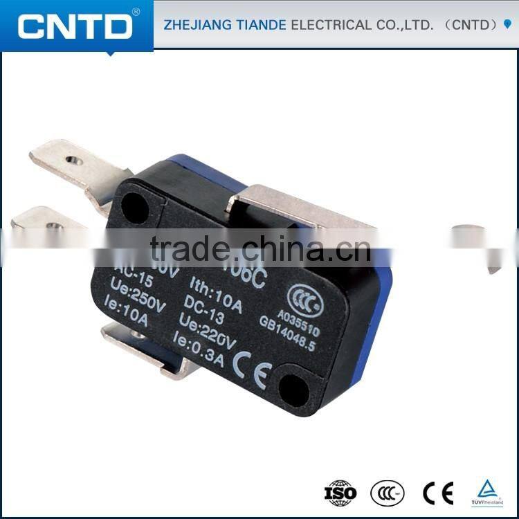 Yueqing Well-know Brand CNTD 10A 250V 5e4 Mini Electric Switch (CMV-106C)