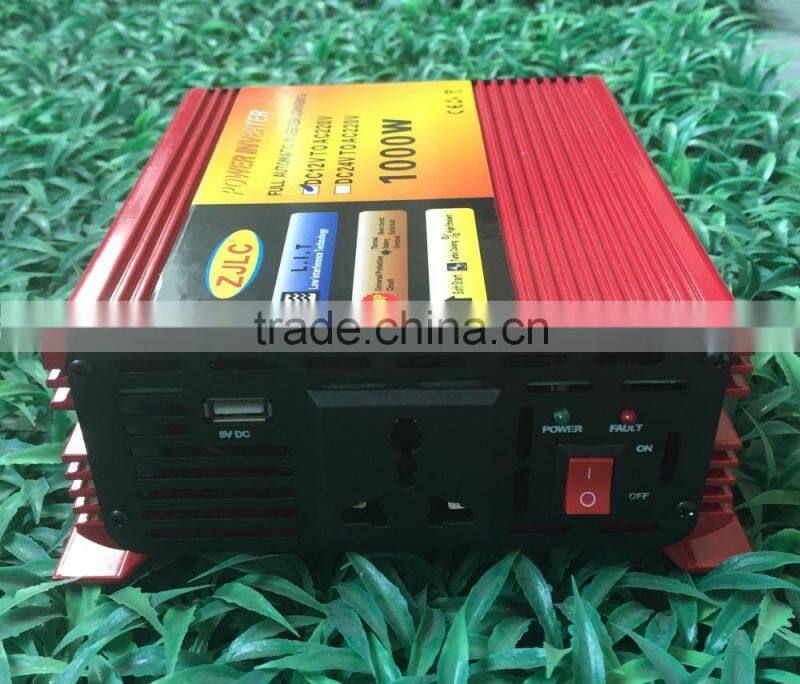 Factory price modified sine wave power inverter 1000w 12v 220v