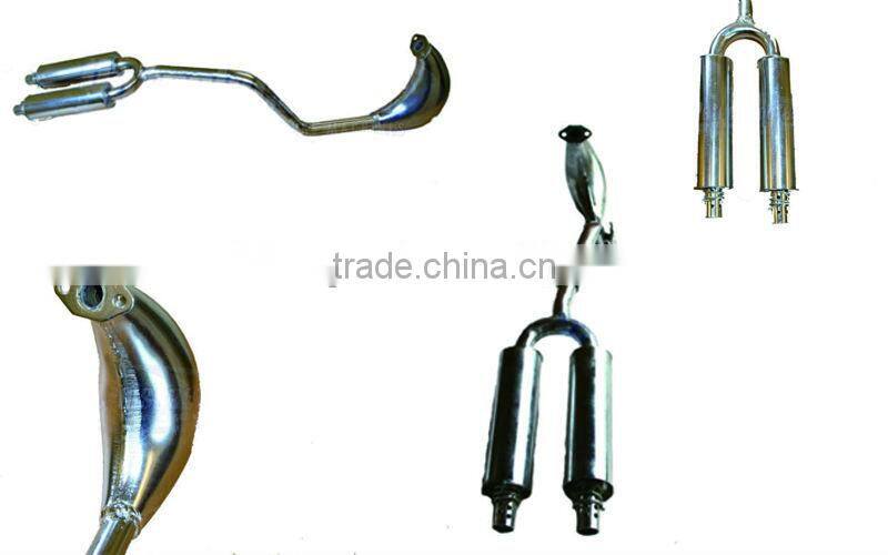 Mini Moto Dirt Bike 47cc 49cc TWIN EXHAUST Silencer Fits All Mini Dirt Model