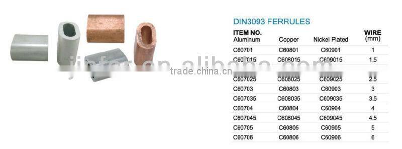 DIN3093 ferrules