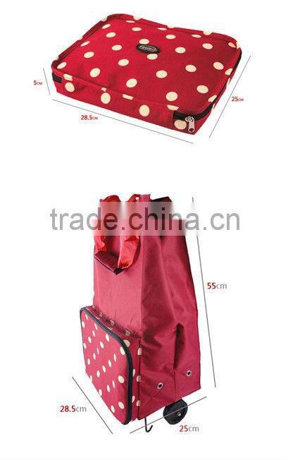 Hot style!foldable shopping bags shopping trolley bag
