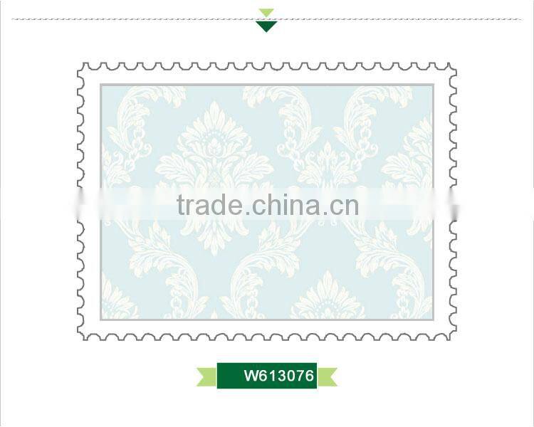 hot foaming non woven wallpaper, romantic damask large size wall sticker , charming wallcovering ideas