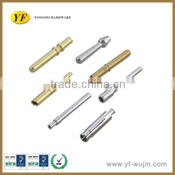 Precision Electronic Parts CNC Machining Steel Brass Plug Pins Electrical Plug