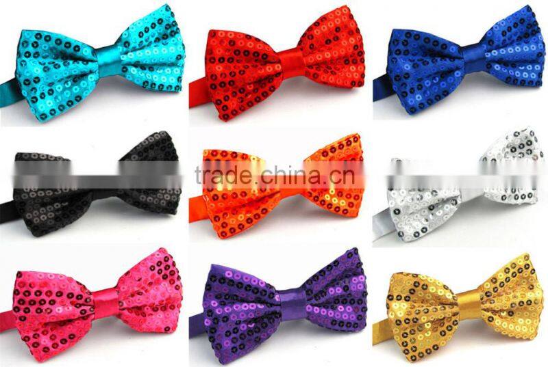 Shiny sequin bow tie