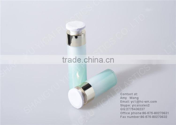 YICAI Round White Acrylic Skin Care Bottle Wholesale