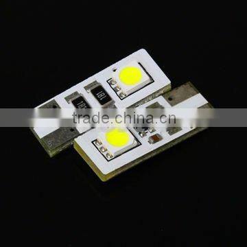 2015 new product 5050 t10 2smd canbus led lighting